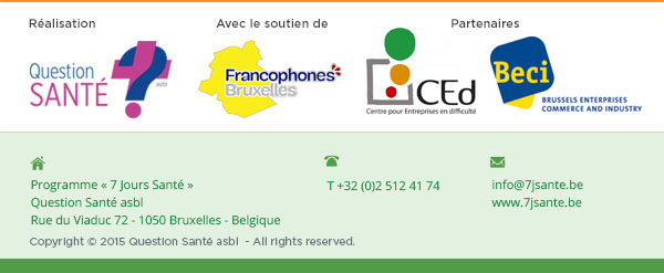 Lettre d'information Question Santé - Footer