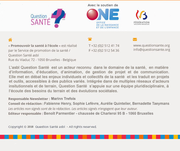 Lettre d'information Question Santé - Footer